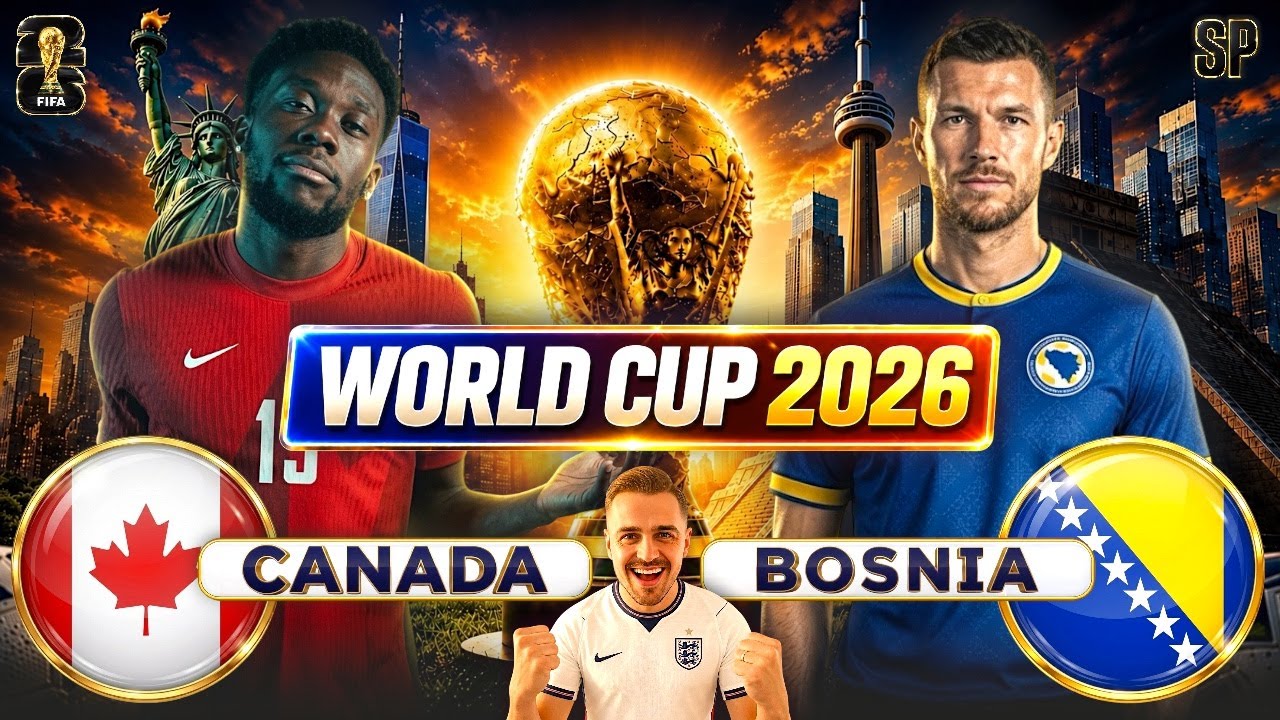 CANADA vs BOSNIA LIVE! | WORLD CUP 2026 | WATCHALONG + MATCH REACTIONS cover art
