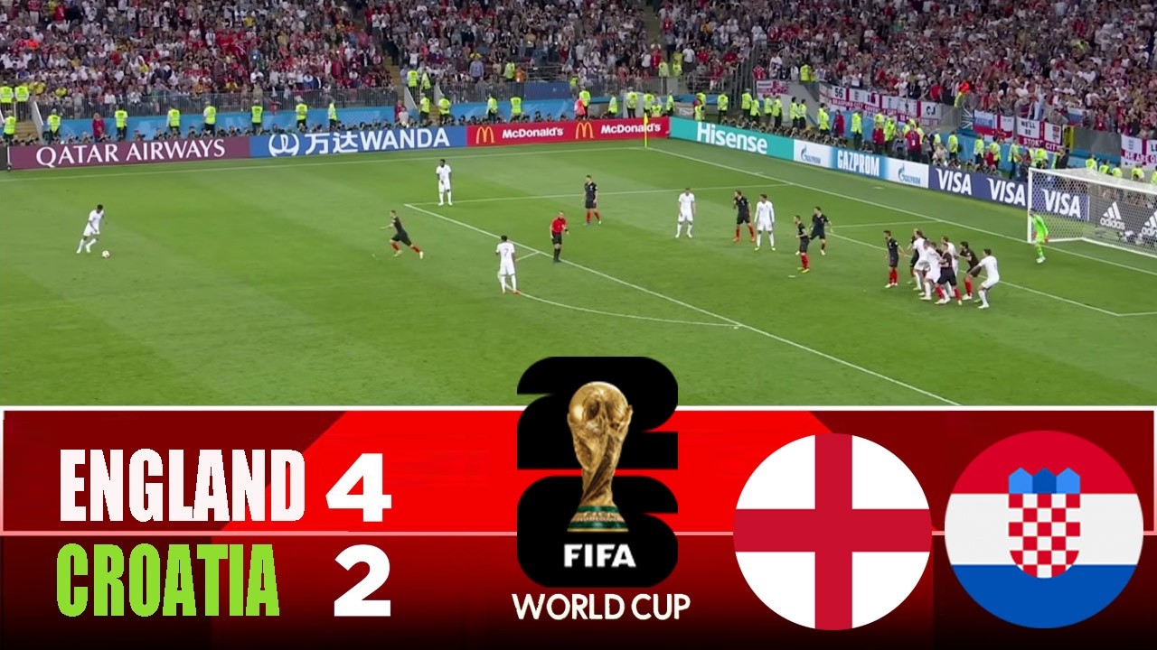 ENGLAND vs CROATIA 4-2 | 2026 FIFA World Cup | Match Highlights cover art