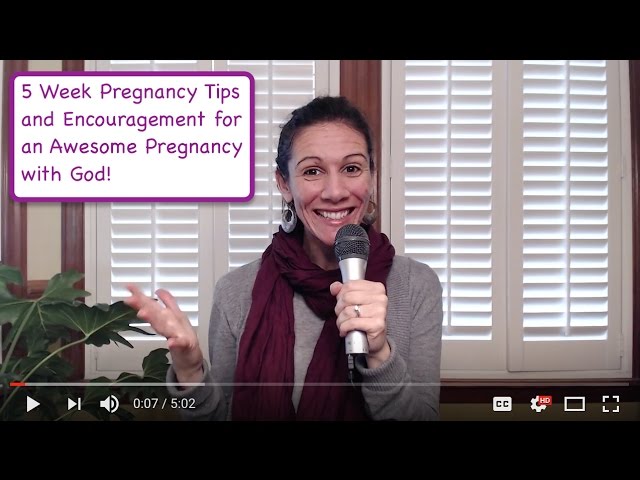 5 Weeks Pregnant - Encouragement for an Awesome Pregnancy and Birth With God! cover art
