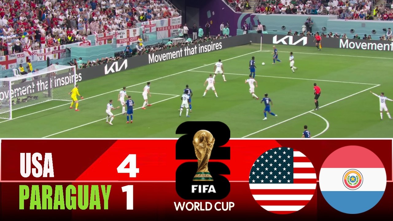 USA vs PARAGUAY 4-1 | 2026 FIFA World Cup | Match Highlights cover art