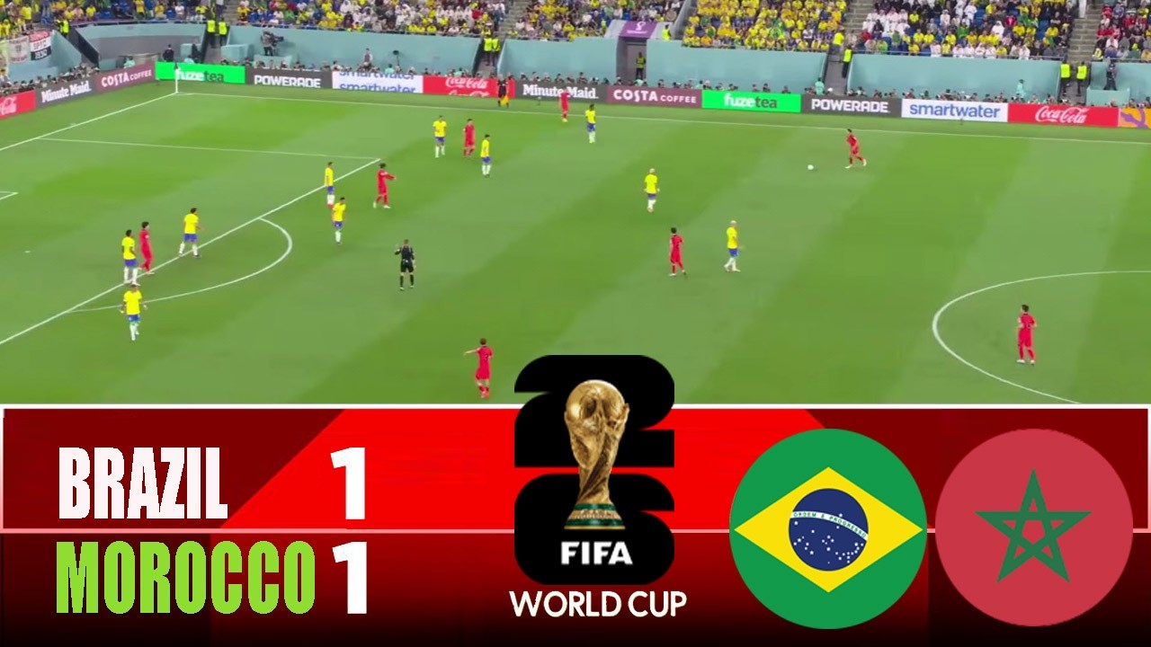 BRAZIL vs MOROCCO 1-1 | 2026 FIFA World Cup | Match Highlights cover art