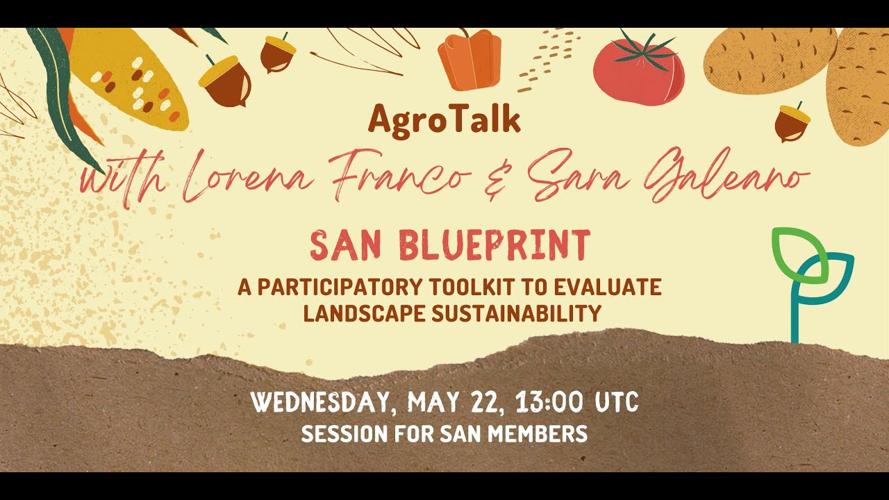 SAN AgroTalk | Blueprint: a landscape sustainability evaluation toolkit cover art