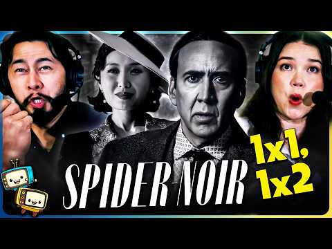 SPIDER-NOIR 1x1 & 1x2 Reaction! | Nicolas Cage | Brendan Gleeson | Li Jun Li |  Marvel w/ Jaby Koay cover art