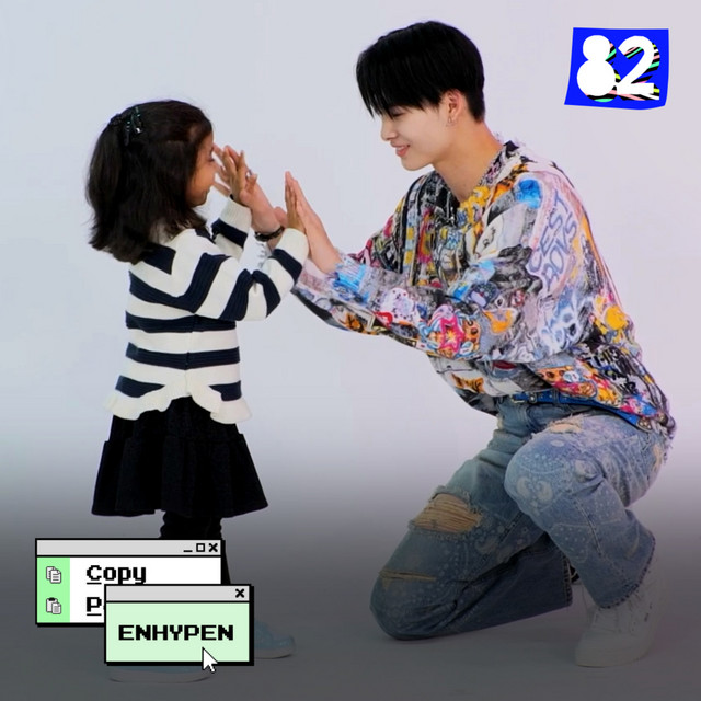 Cute kids and idols try to master K-pop dances together | COPY&PASTE | ENHYPEN cover art