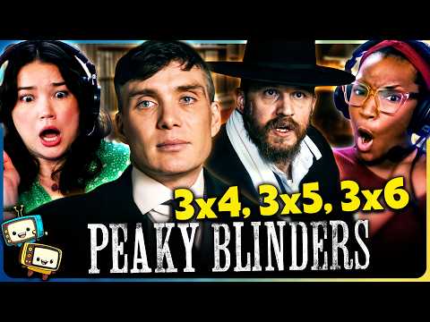 PEAKY BLINDERS Season 3 Episodes 3x4, 3x5, & 3x6 Reaction! | First Time Watch! | Cillian Murphy cover art