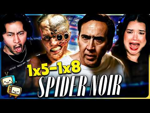SPIDER-NOIR 1x5, 1x6, 1 x7 & 1x8 Reaction! | In Color & Black & White! | Marvel w/ Jaby Koay cover art