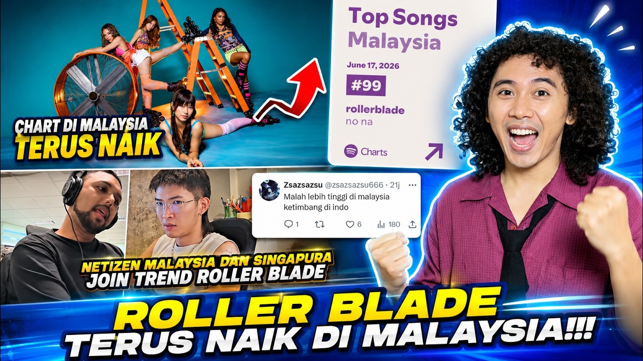 CHART TERUS NAIK HINGGA BANYAK NETIZEN MALAYSIA DAN SINGAPURA JOIN TREND ROLLERBLADE NO NA !! cover art