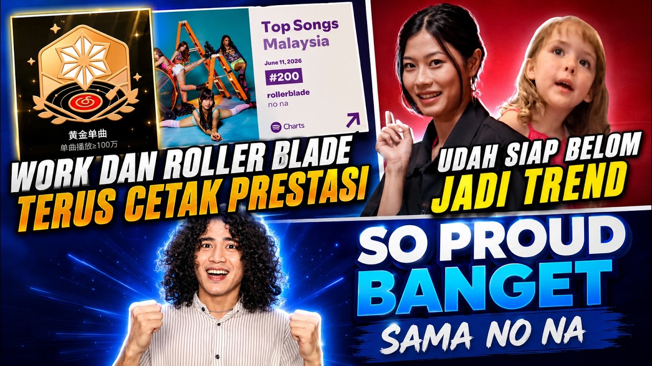 NO NA RAIH GOLDEN BADGE DI PLATFORM MUSIK CHINA, ROLLER BLADE MASUK TOP SONGS MALAYSIA DI SPOTIFY cover art