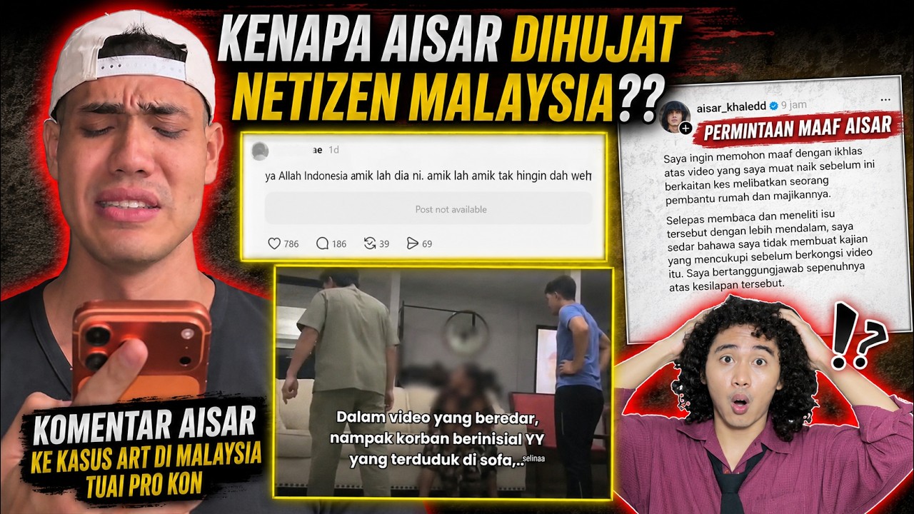 KRONOLOGI AISAR KHALED DIKRITIK NETIZEN MALAYSIA USAI KOMENTARI KASUS ART !! cover art