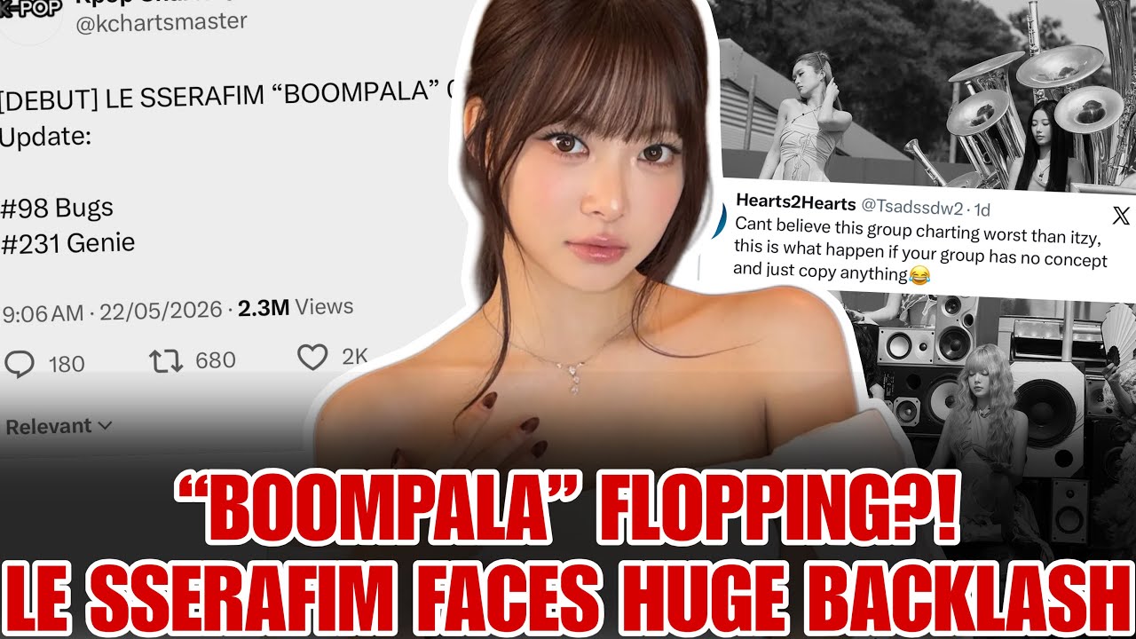 LE SSERAFIM’s “BOOMPALA” Sparks HUGE Backlash After Weak Chart Debut cover art