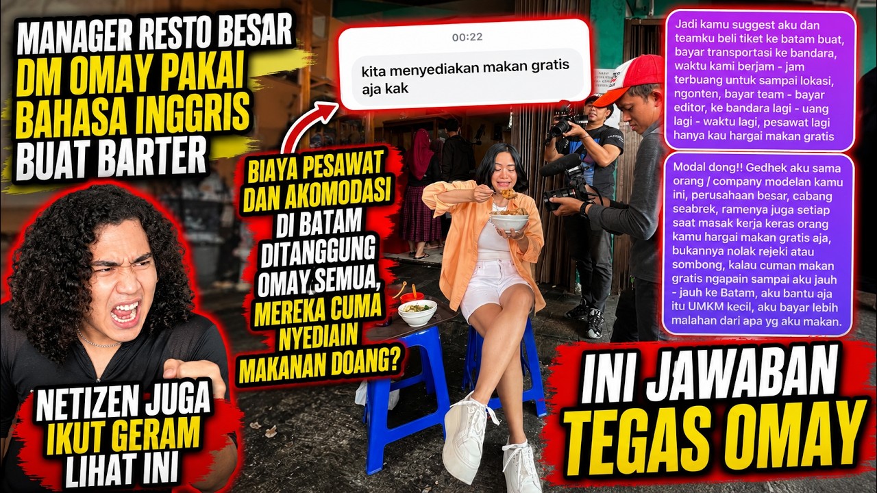 Kronologi Drama Omay Farida Nurhan VS Resto Besar!! Ngundang Ke Batam Tapi Maunya Gratisan? cover art