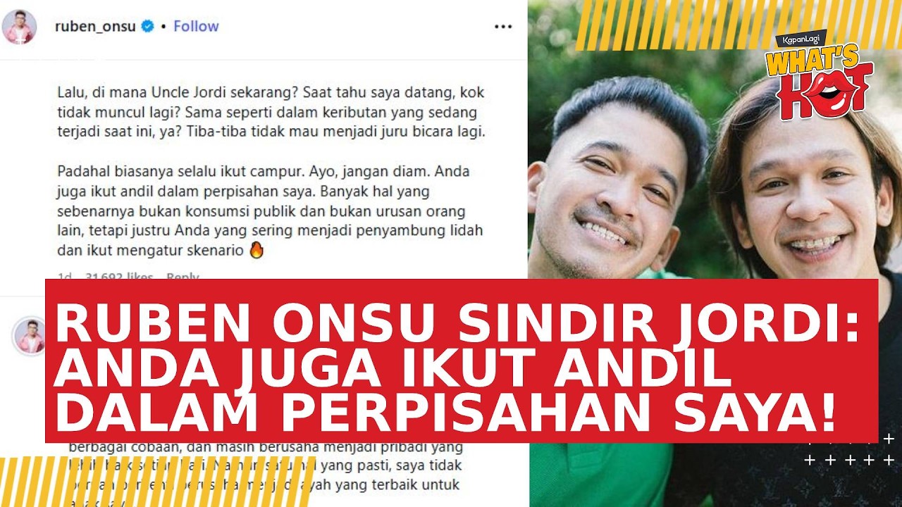 Ruben Onsu Sindir Jordi Yang Kini Diam: Anda Juga Ikut Andil Dalam Perpisahan Saya! cover art