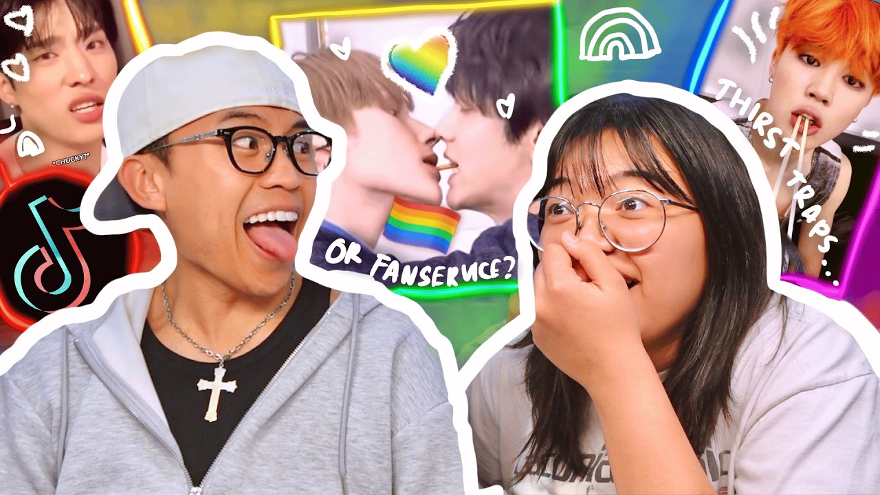 REACTING TO RAINBOW CODED KPOP IDOL TIK TOK cover art