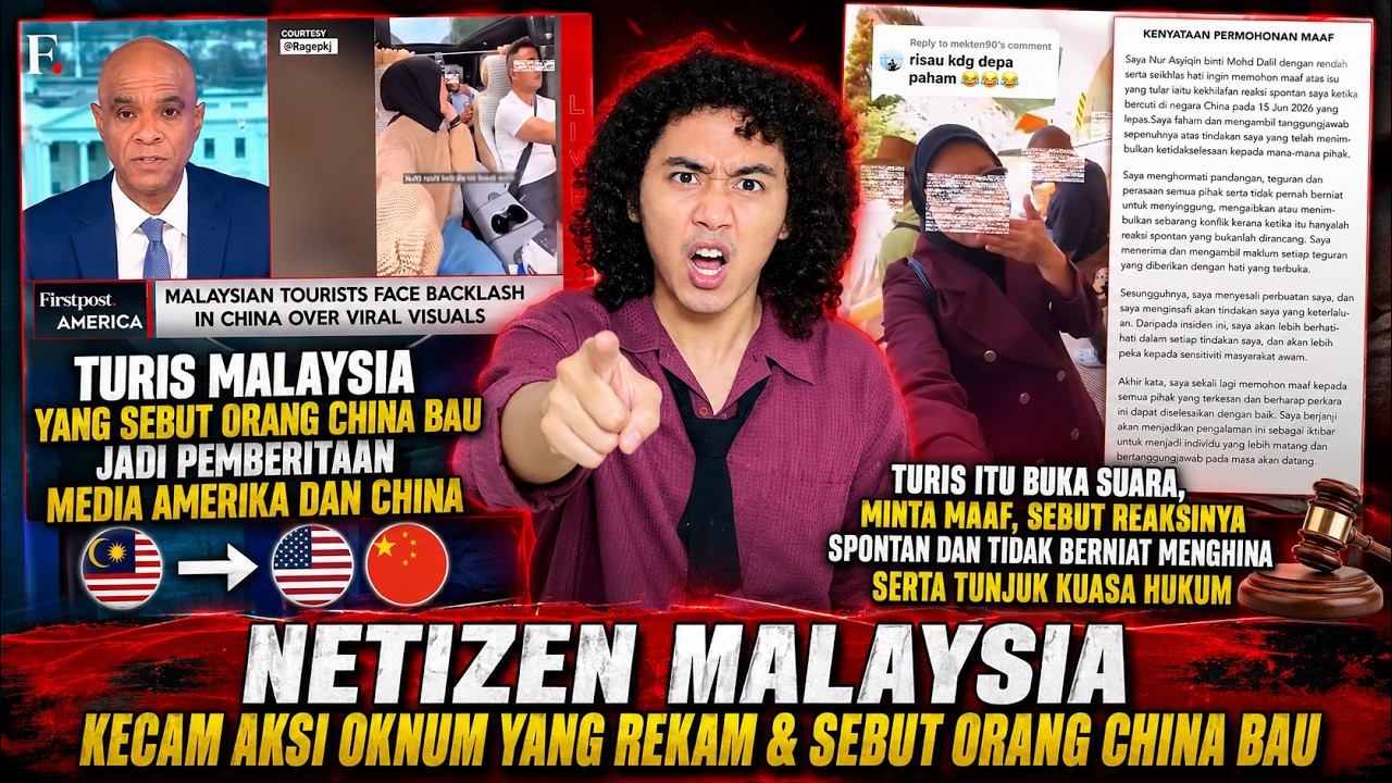 Kronologi Turis Malaysia Viral Sebut Warga China "Bau", Akhirnya Angkat Bicara !! cover art