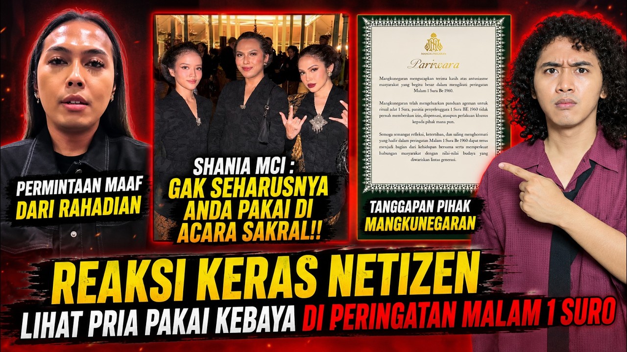 VIRAL PRIA PAKAI KEBAYA DI MALAM SATU SURO MANGKUNEGARAN, PAOLA SERENA & RAHADIAN MINTA MAAF cover art