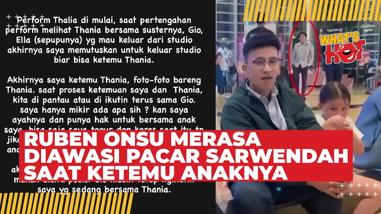 Ruben Onsu Diawasi Gio Saat Datang ke Acara Anaknya, Sarwendah Tarik Tangan Thania Saat Sama Ayahnya cover art