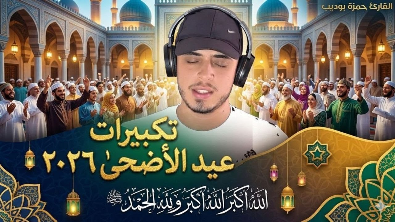 اجمل تكبيرات عيد الاضحى 2026 للقارئ حمزة بوديب اسمع وردد مع القارئ cover art