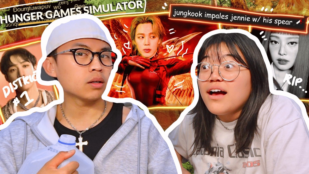 putting 24 kpop idols in a hunger games simulator cover art