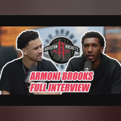 Armoni Brooks On His Rookie Season With Houston Rockets *FULL INTERVIEW* cover art