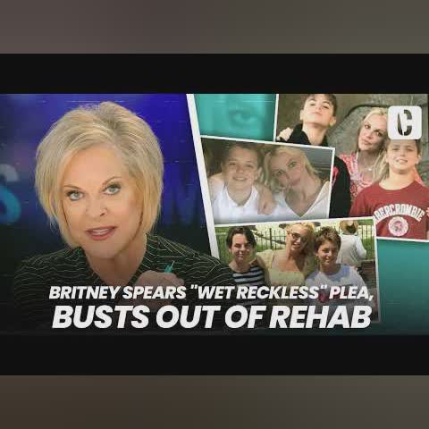BRITNEY SPEARS "WET RECKLESS" PLEA, BUSTS OUT OF REHAB cover art