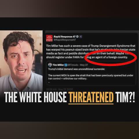 Tim Miller: The White House Just Threatened Me cover art