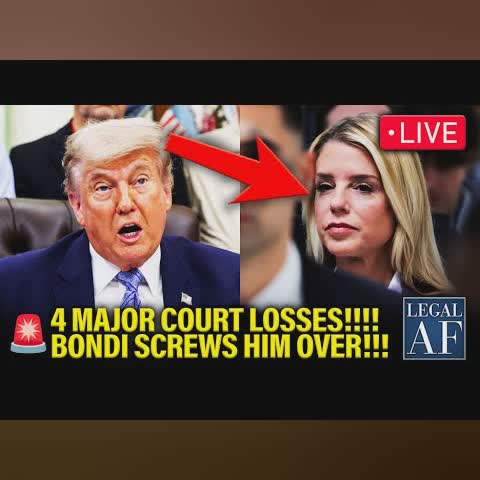 LIVE: Trump SUFFERS MASSIVE LOSSES as BONDI SCREWS HIM!!! | Legal AF