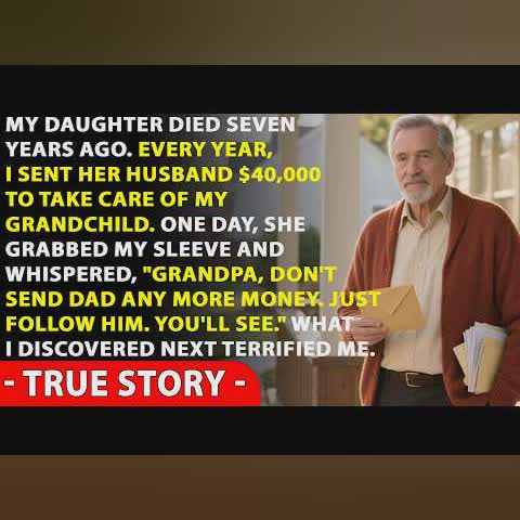 My Daughter Died 7 Years Ago. I Sent Her Husband $40,000 Every Year—Until My Grandchild Warned Me… cover art