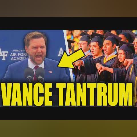 Vance Loses It Over Boos As Graduation Speech Goes Wrong cover art