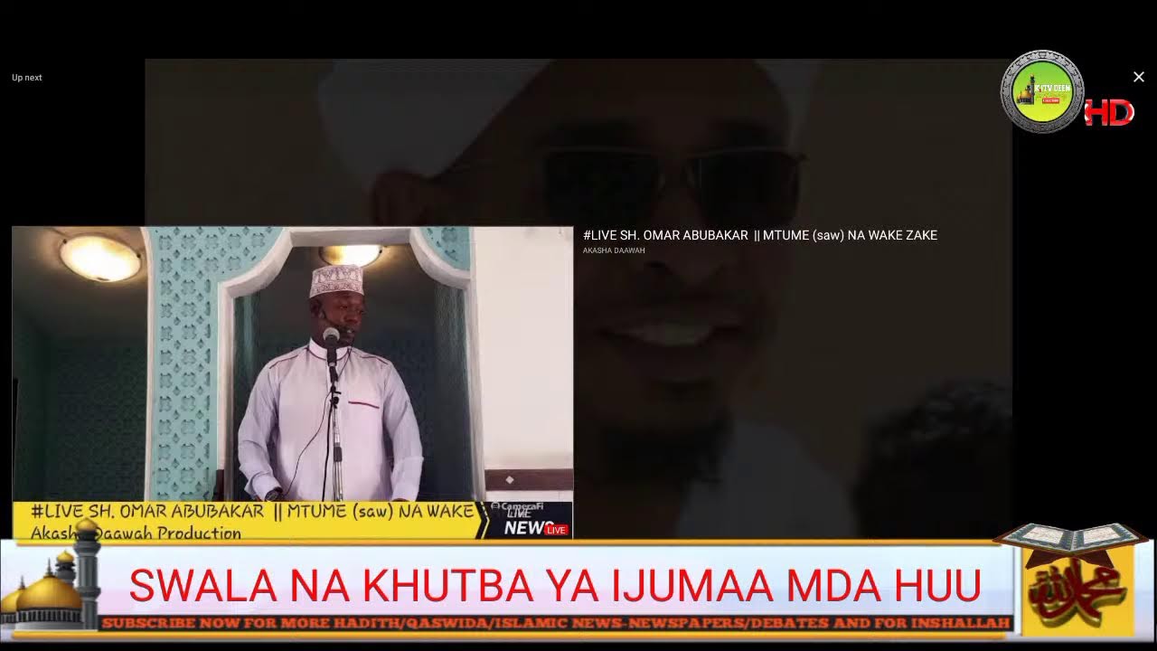 LIVE IZUDIN AHMED KHUTBA YA IJUMAA MDA HUU 1443-2021 cover art