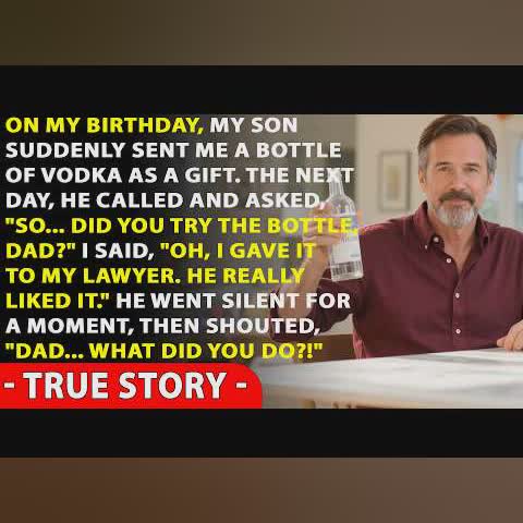 My Son Gave Me Vodka for My Birthday — I Handed It to My Lawyer… and My Son Panicked cover art