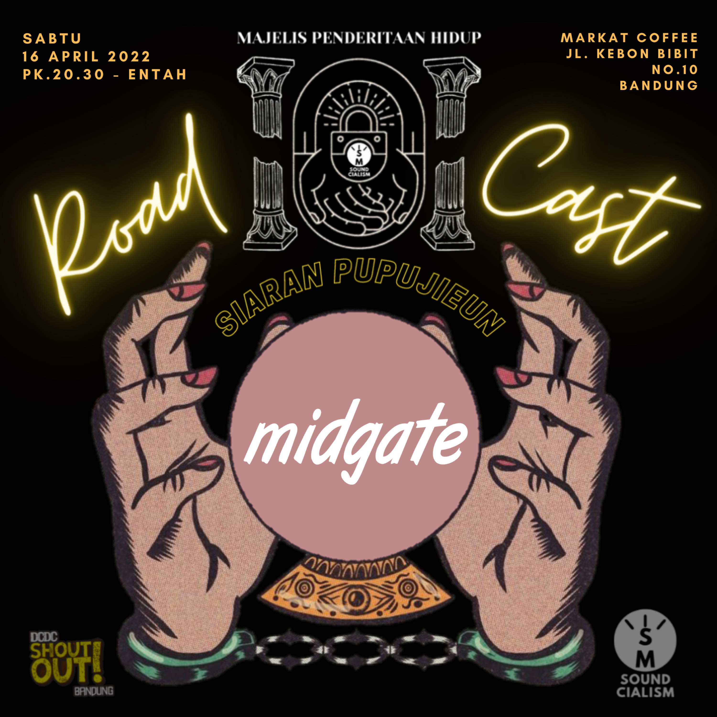 ROADCAST - Midgate - Live - Bandung, 16 April 2022 cover art