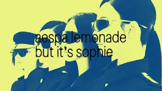 aespa lemonade but it’s sophie cover art