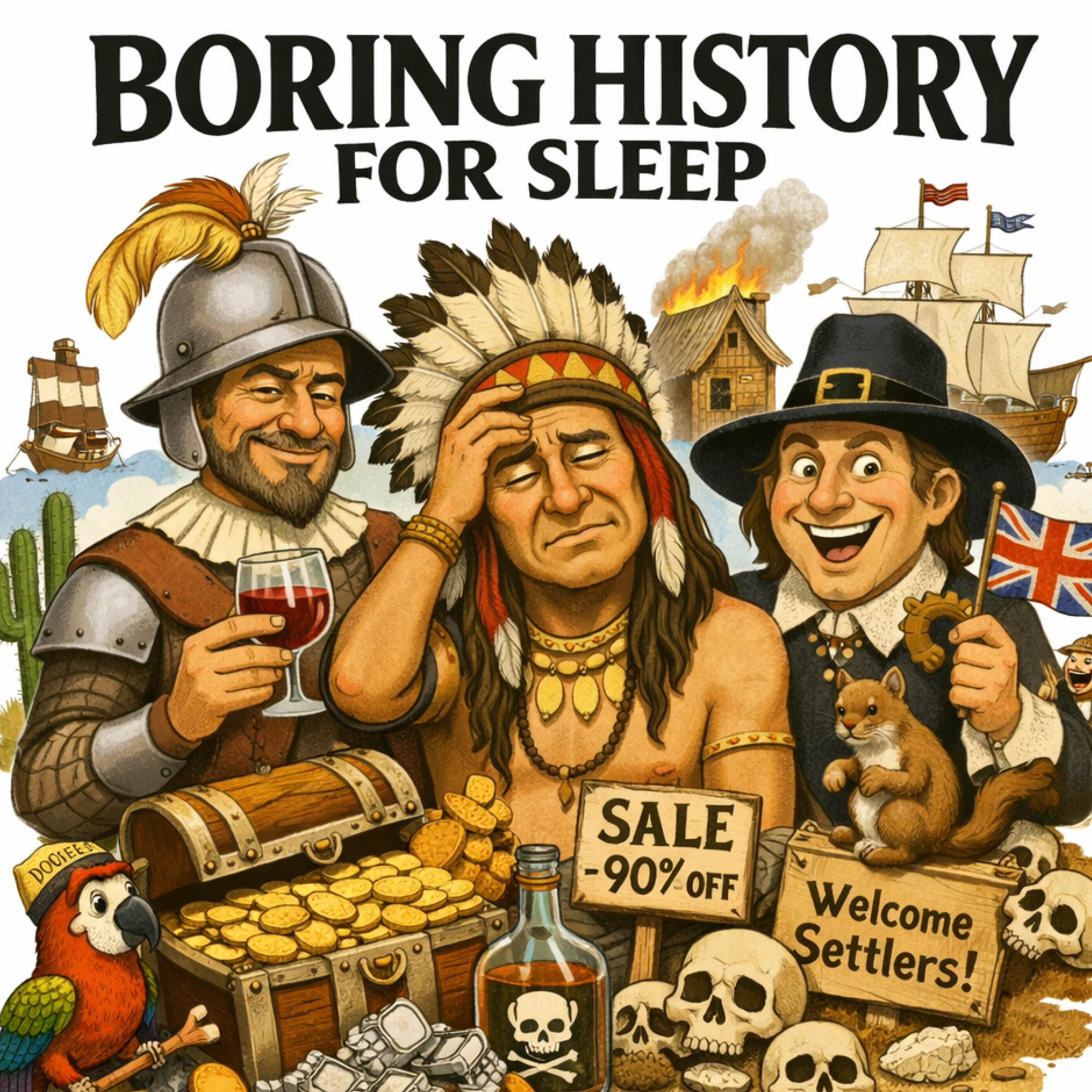 How the Americas Were Colonized 🌎⛵ | The Entire History of Exploration and Empire | Boring History For Sleep cover art