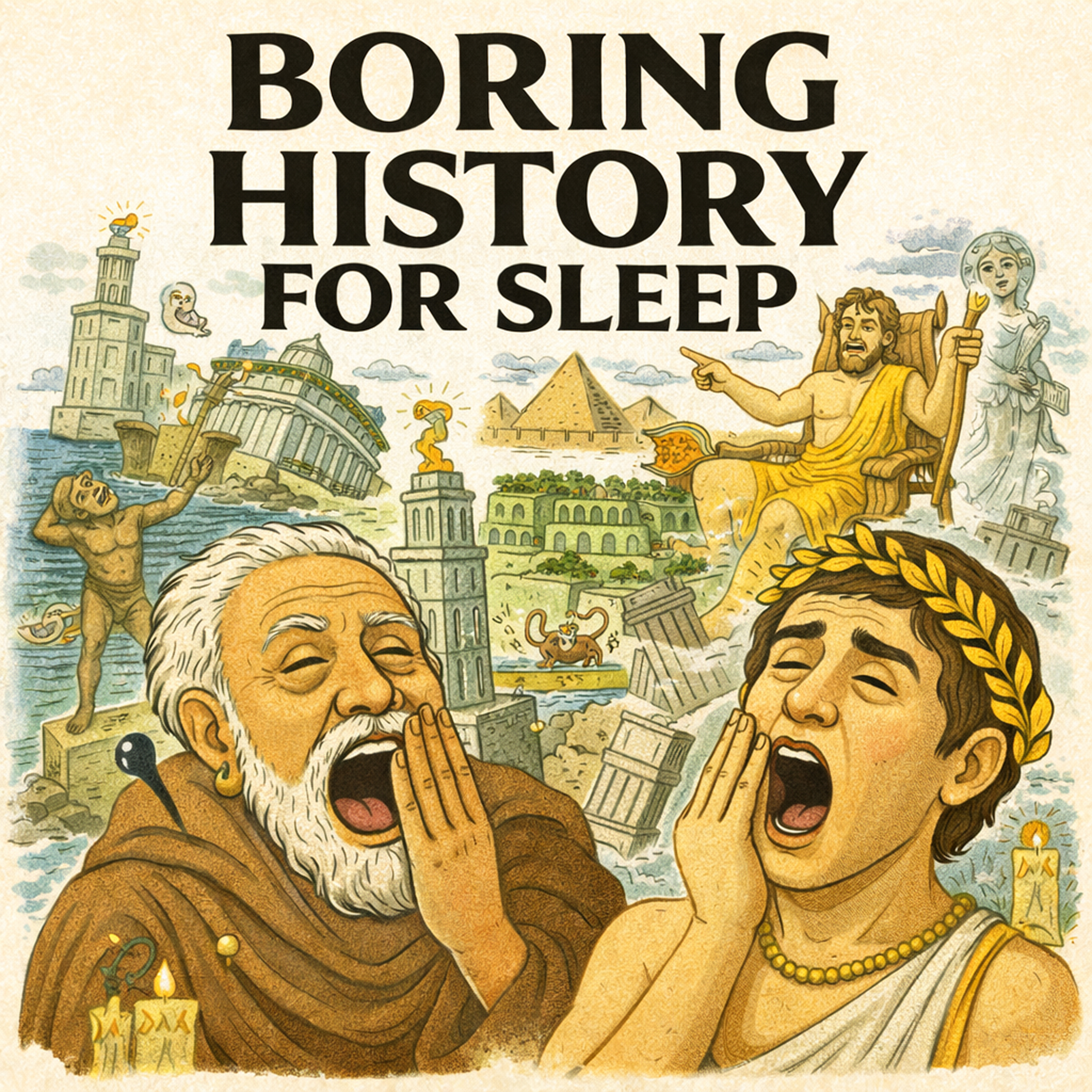 The Seven Wonders of the Ancient World 🏛️🌍 | Lost Masterpieces of Human History | Boring History For Sleep cover art