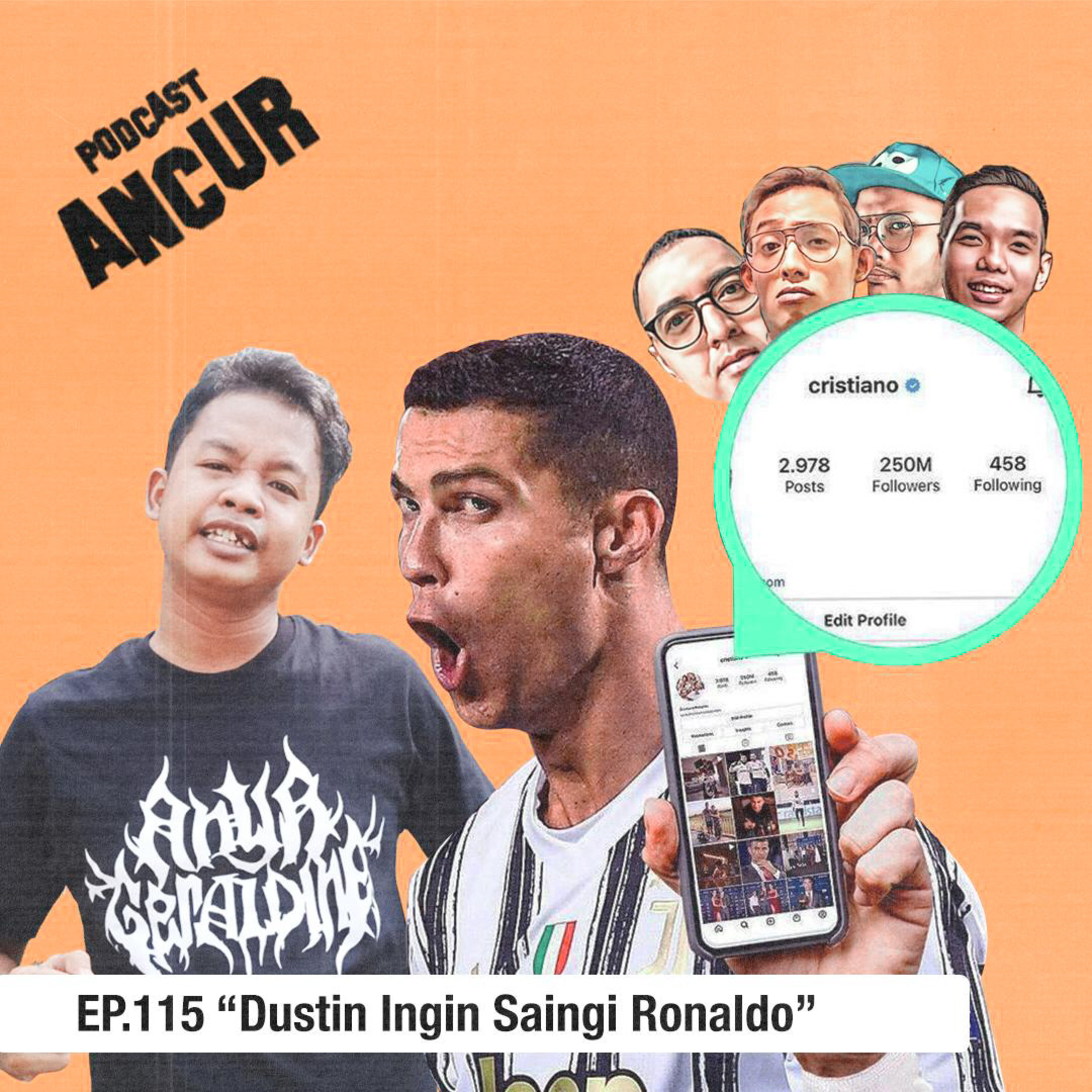 EP115. Dustin Ingin Saingi Ronaldo! cover art