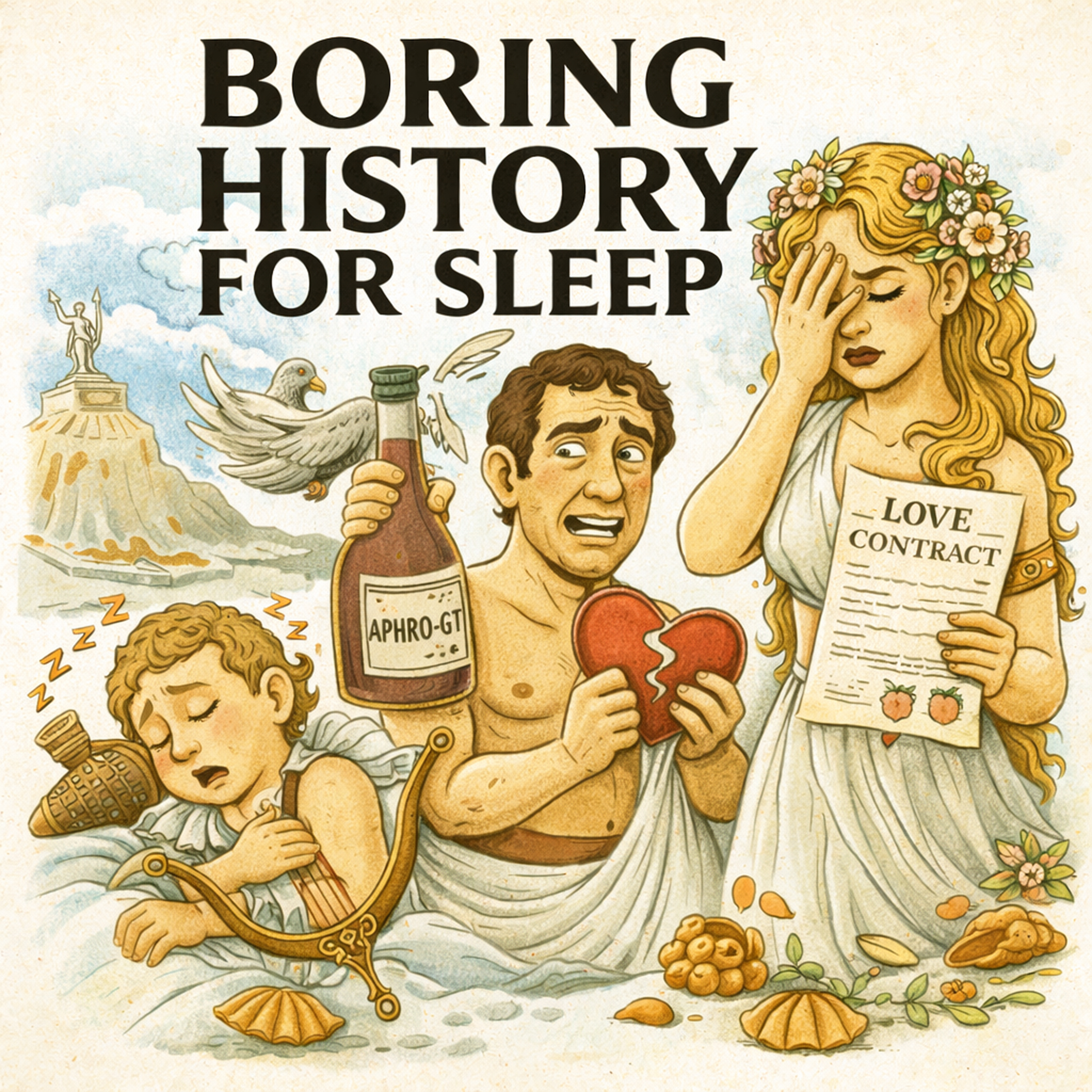 Fall Asleep to the Entire Story of Aphrodite — Love, Beauty, and Myth 🌊 | Boring History for Sleep cover art