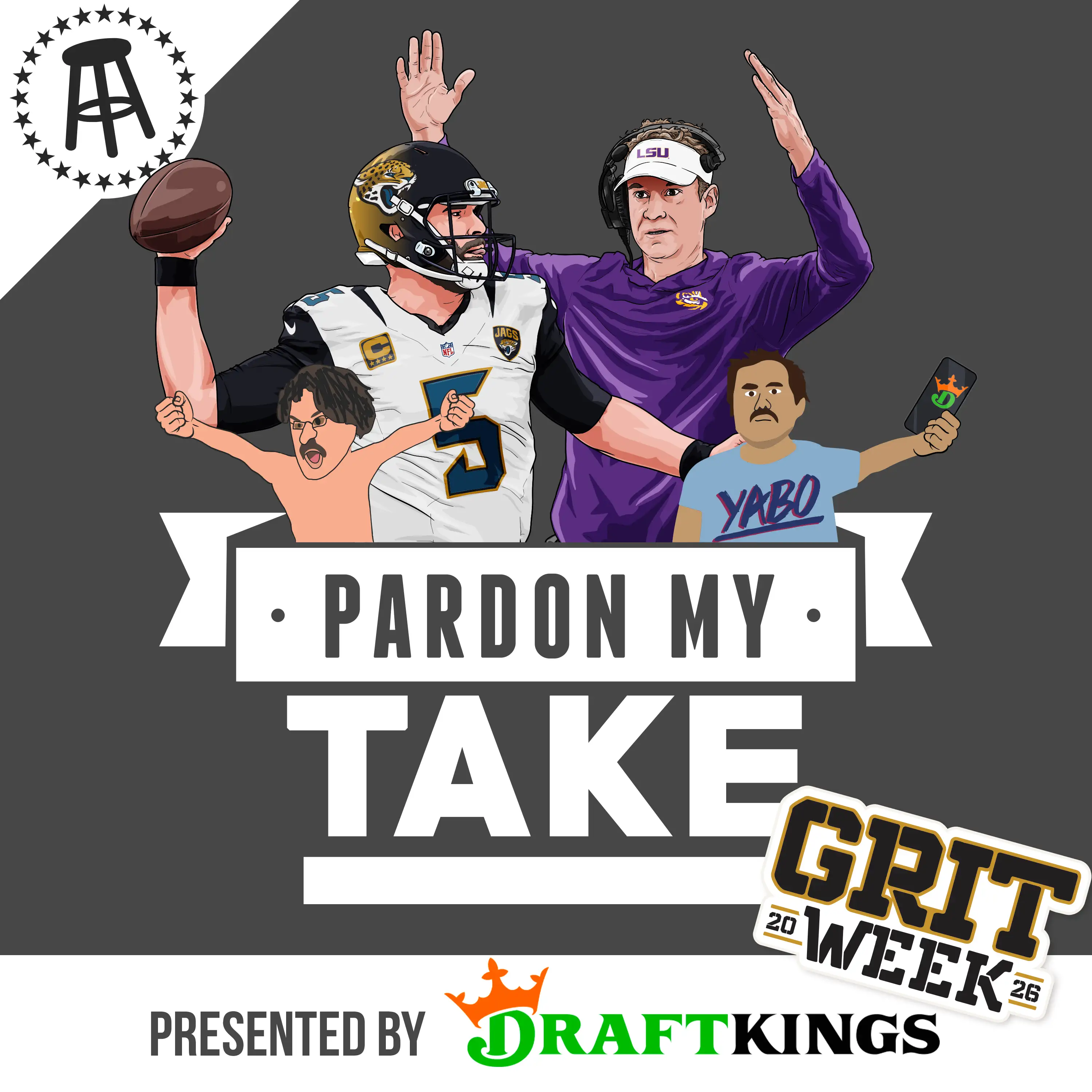 Grit Week Continues, Lane Kiffin, Blake Bortles, Wemby’s Incredible Game 1, Knicks Kill The Cavs Plus Hot Seat/Cool Throne cover art