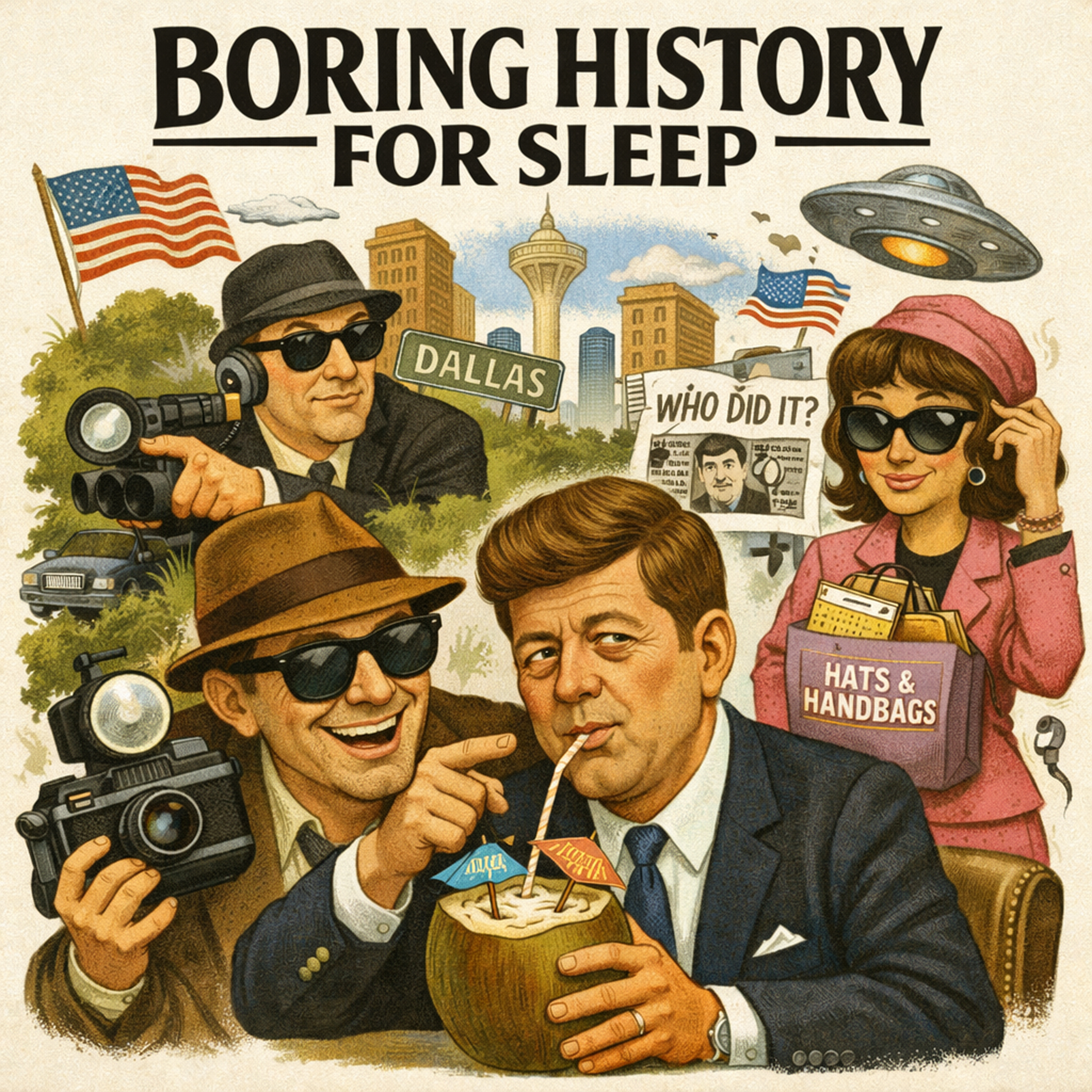 The Day JFK Was Assassinated 🇺🇸🔎 | The Mystery That Changed America | Boring History For Sleep cover art