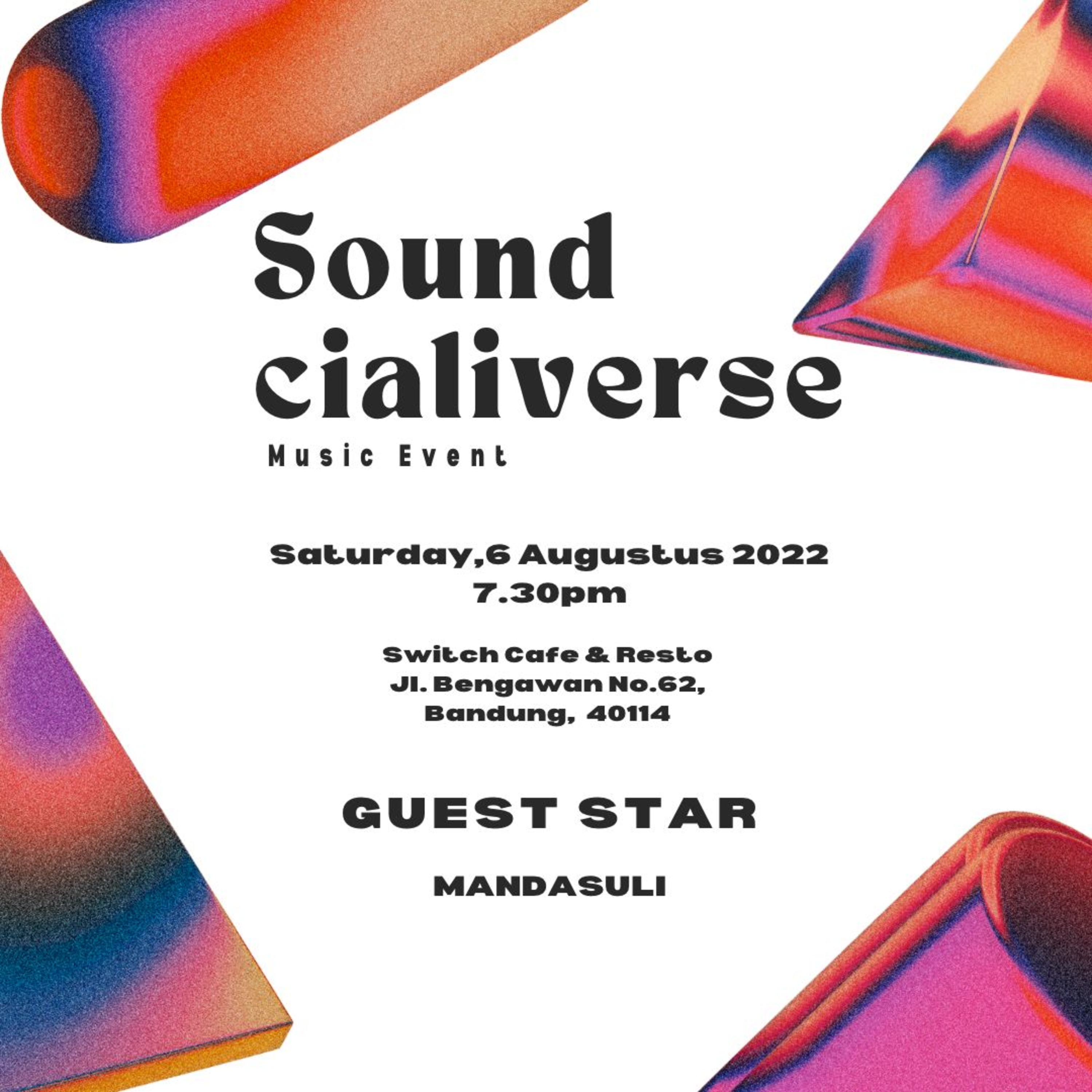 Soundcialiverse - Mandasuli - Bandung, 6 Agustus 2022 cover art