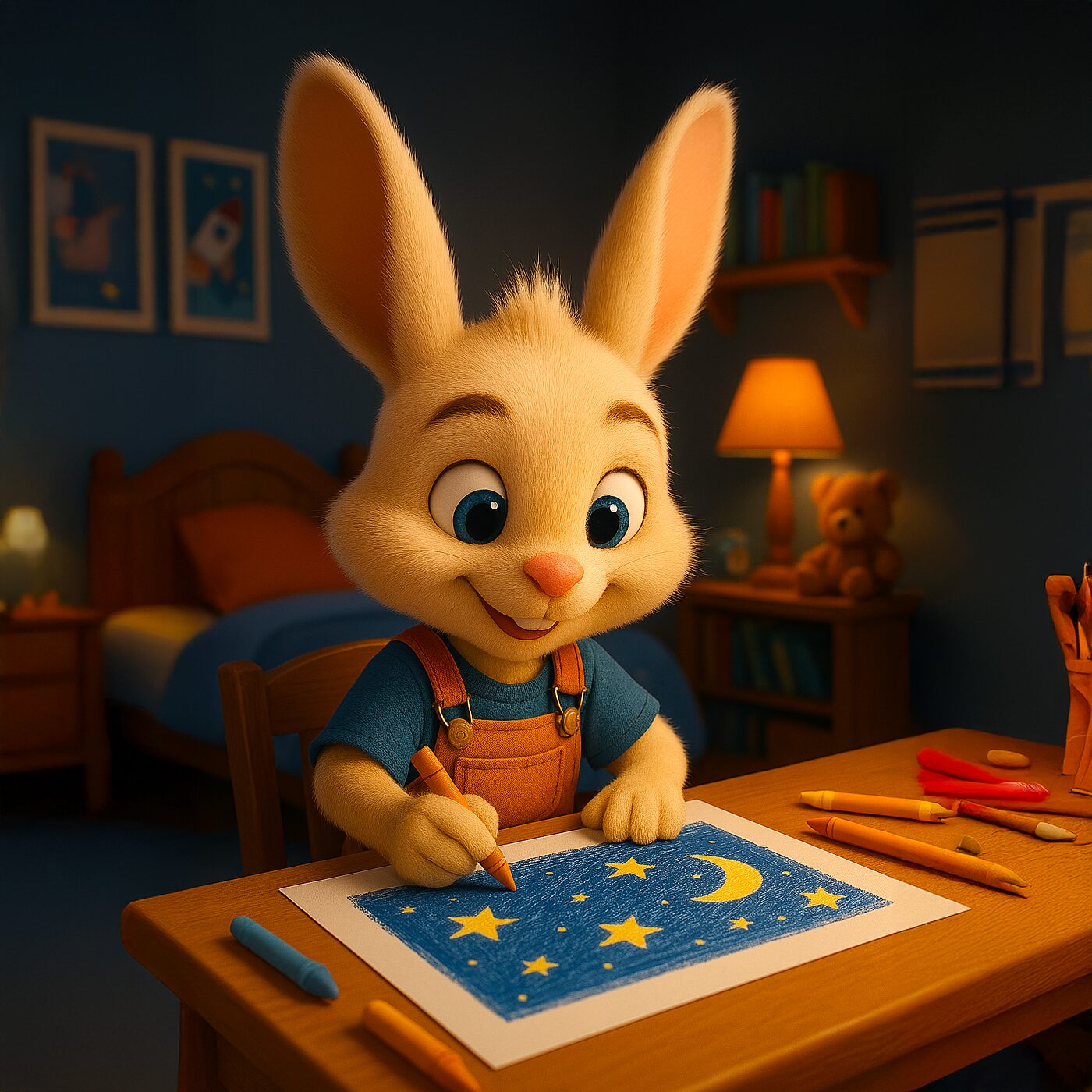 Petit Lapin fait un concours de dessin