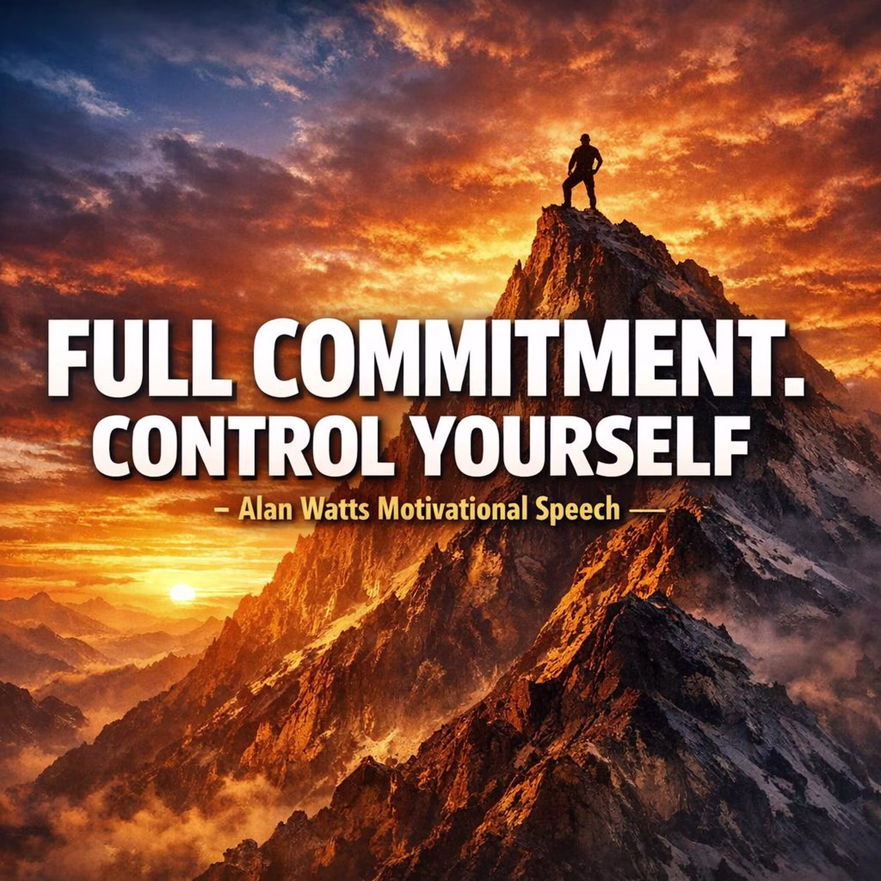 FULL COMMITMENT: Unlock Your Potential with Alan Watts' Motivational Speech