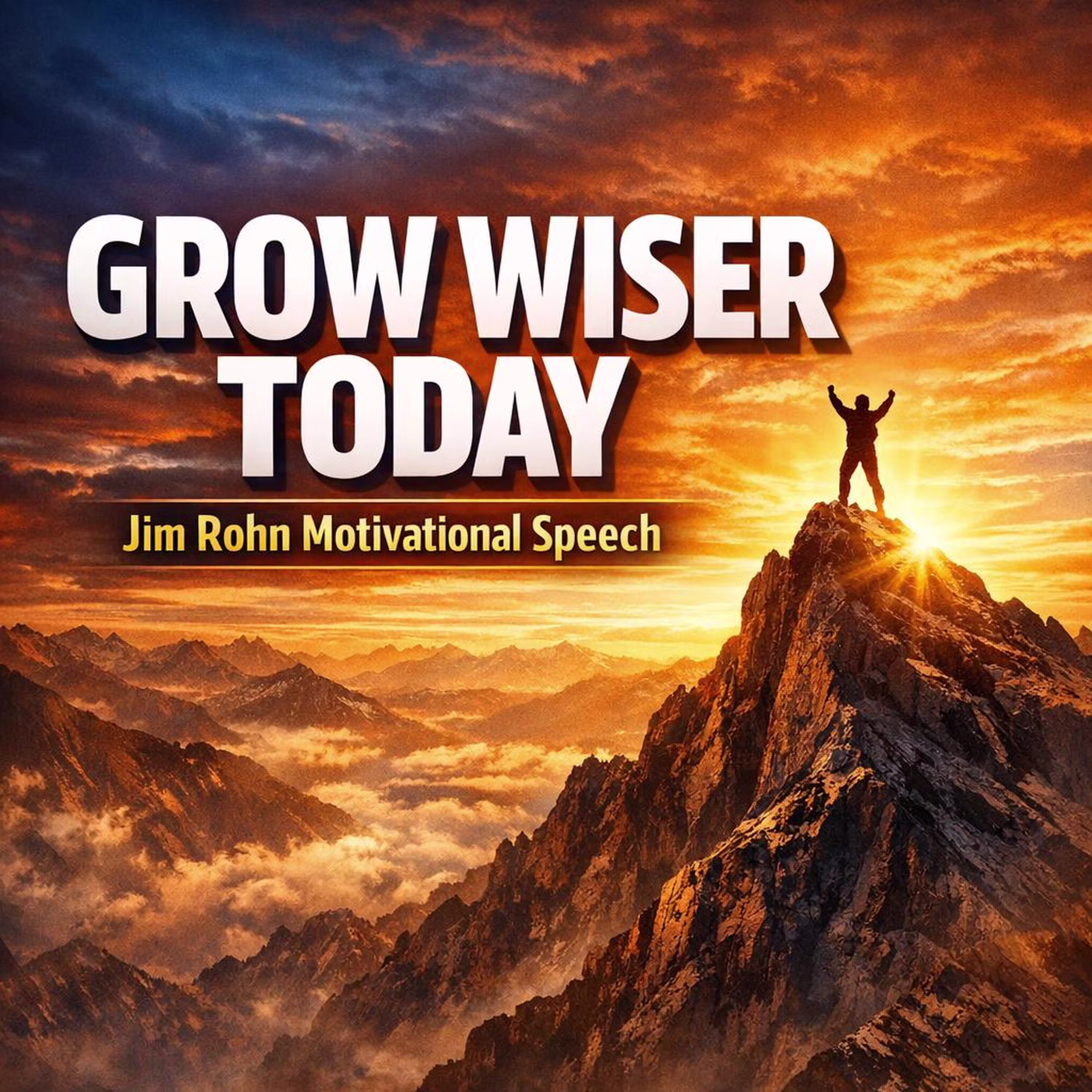 GROW WISER TODAY: Unlock Your Potential with Jim Rohn's Wisdom cover art
