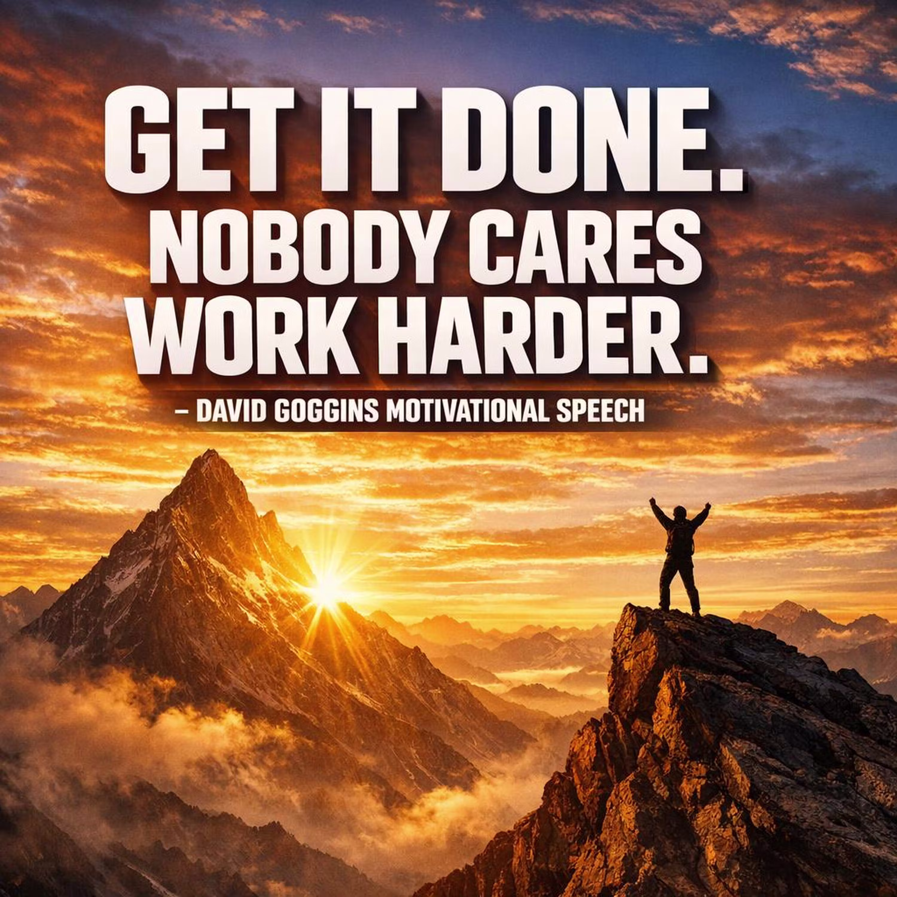 GET IT DONE: NOBODY CARES, WORK HARDER with David Goggins cover art