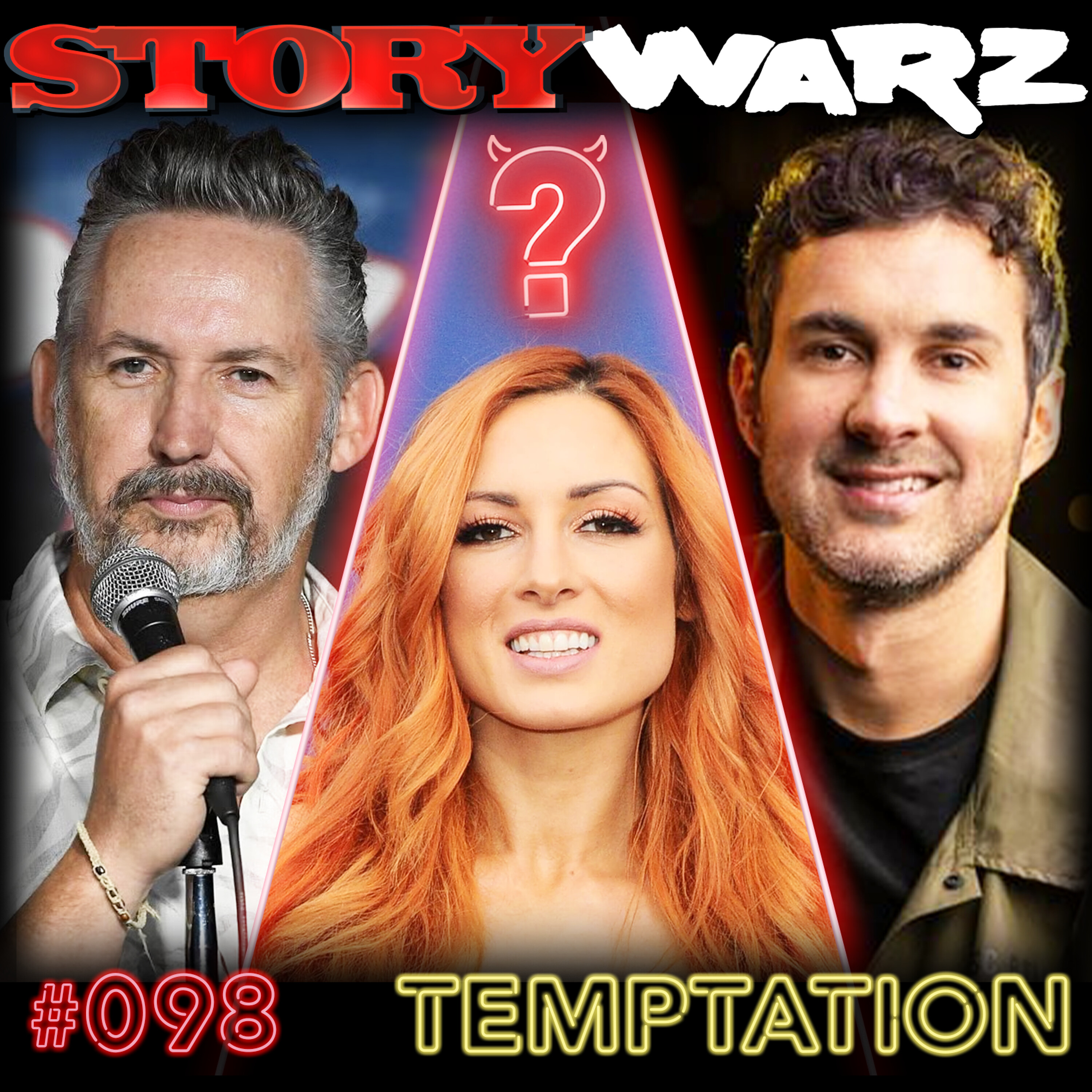 098. Becky Lynch, Harland Williams, Mark Normand | Temptations cover art