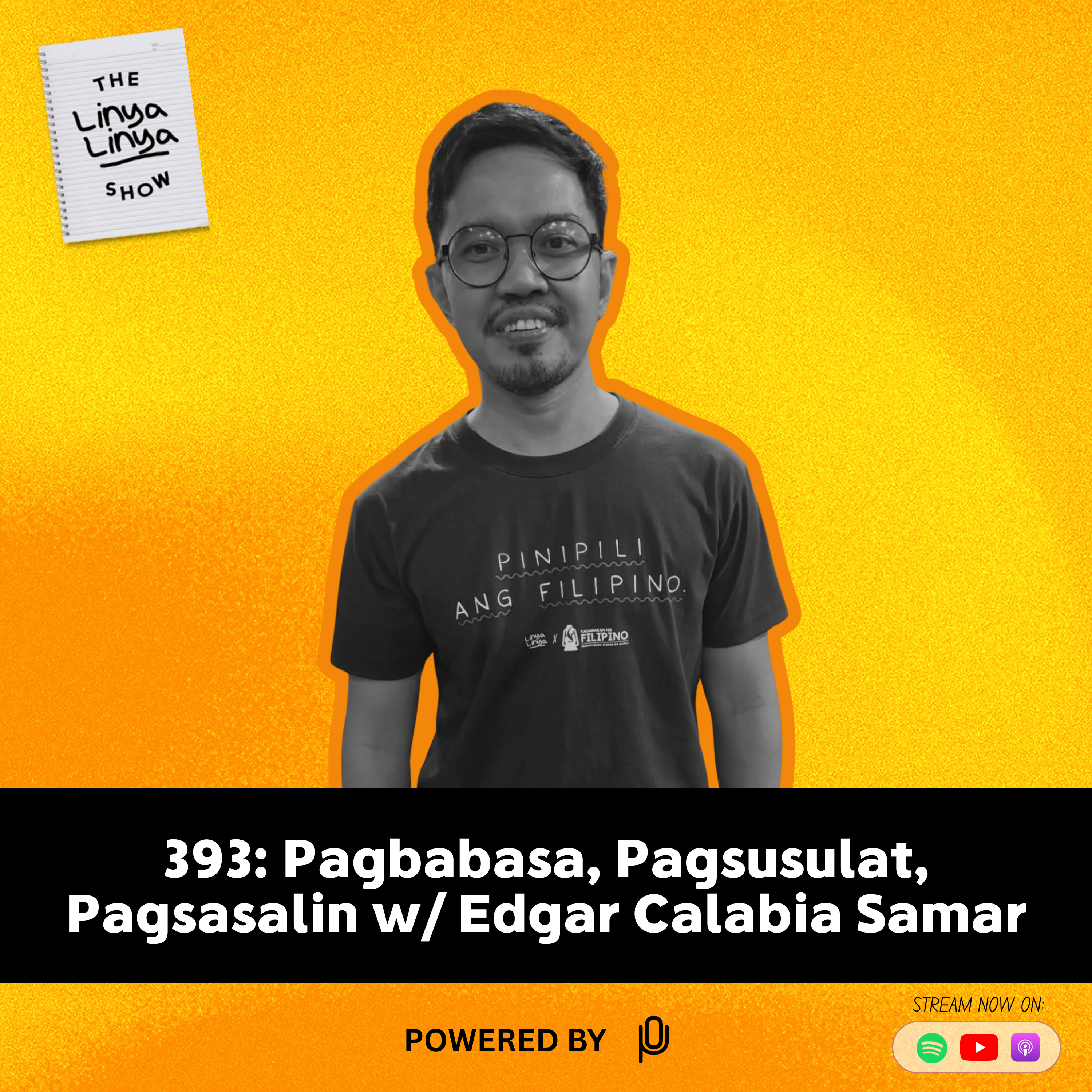 393: Pagbabasa, Pagsusulat, Pagsasalin w/ Edgar Calabia Samar cover art