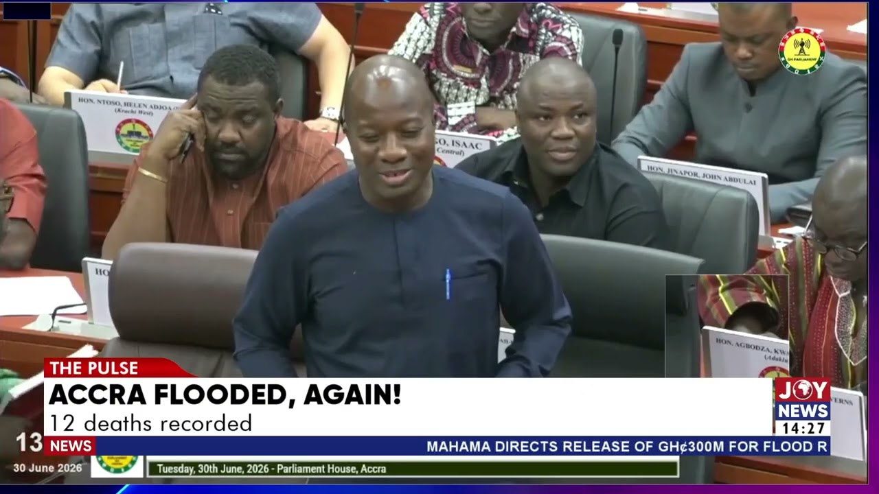 Accra floods: Afenyo-Markin demanded the interior minister's statement in advance cover art