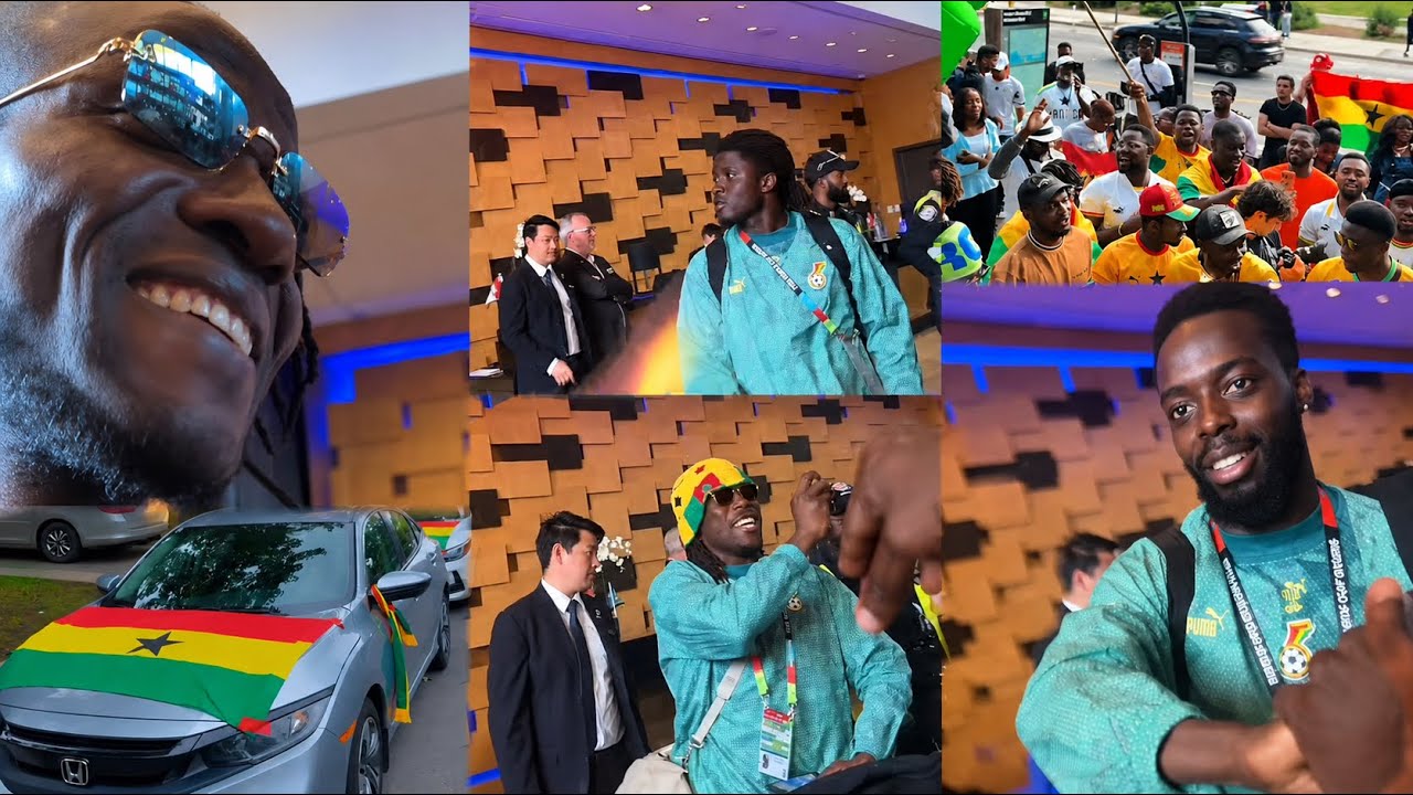 WOW 🤩 GHANA 🇬🇭 BLACKSTARS RECEIVE HEROES WELCOME IN TORONTO 🇨🇦 AS THEY TOUCH DOWN FOR PANAMA 🇵🇦 GAME cover art