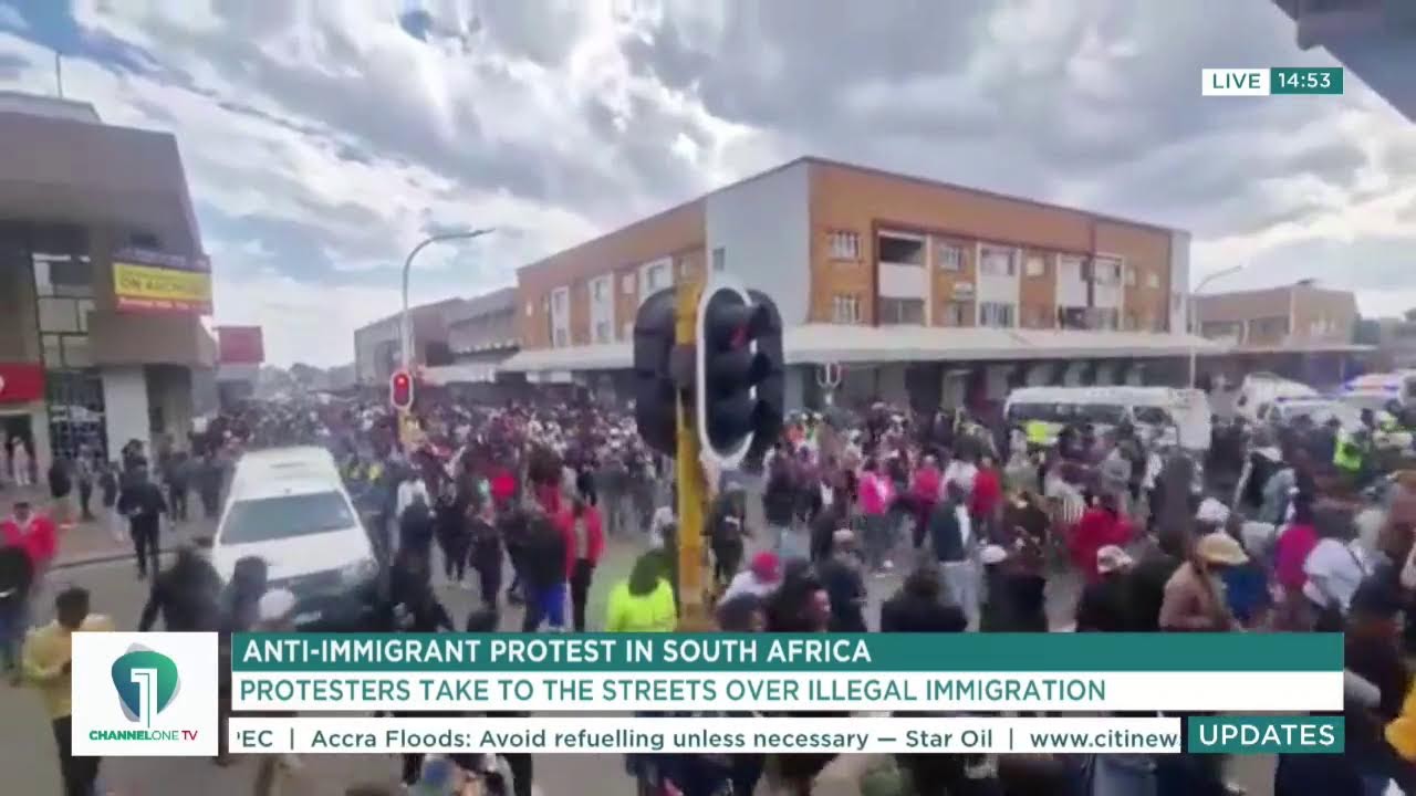 Channel One TV Live! | Anti-Immigration Protests Erupt in South Africa cover art