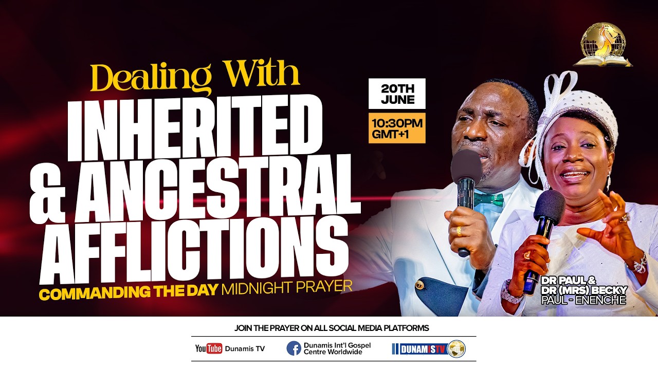 COMMANDING THE DAY MIDNIGHT PRAYER || DEALING WITH INHERITED AND ANCESTRAL AFFLICTIONS || 20-06-2026 cover art
