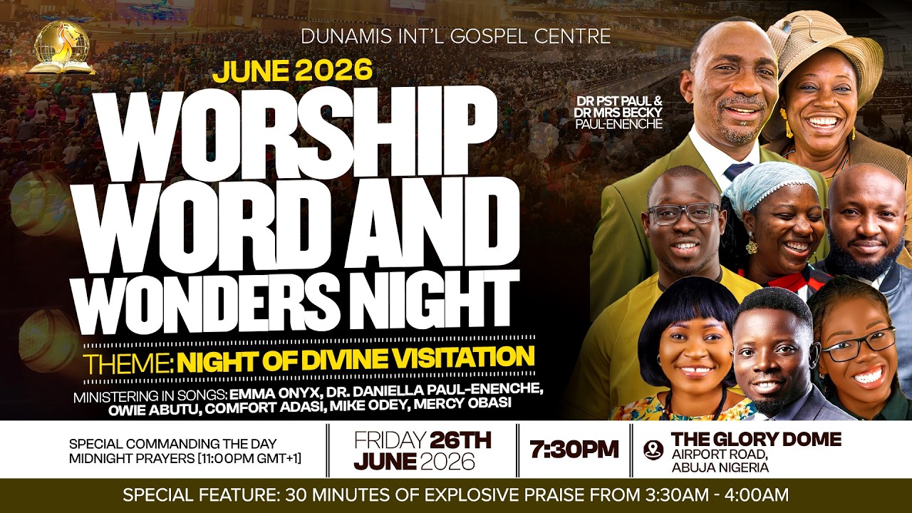 JUNE 2026 WORSHIP, WORD AND WONDERS NIGHT || 26-06-2026 cover art